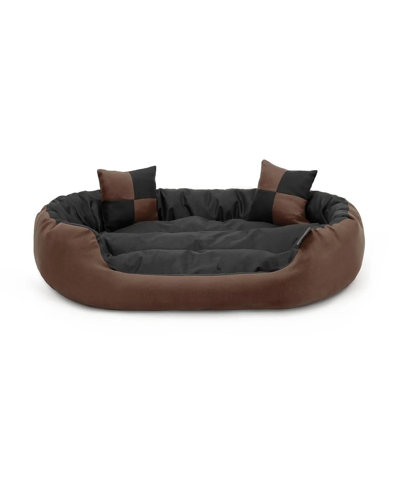 lionto Cuccia Cane 4-in-1 con Cuscino Reversibile, 110x80 cm, Nero - immagine 6