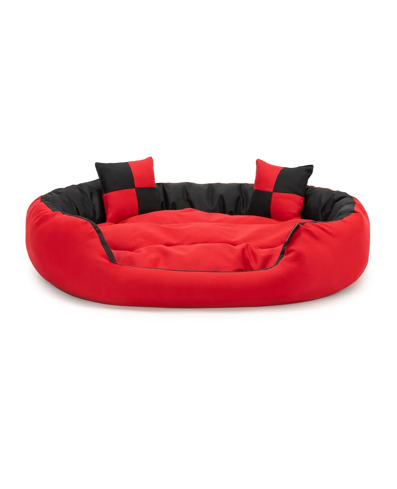 lionto Cuccia Cane 4-in-1 con Cuscino Reversibile, 85x70 cm, Nero - immagine 7
