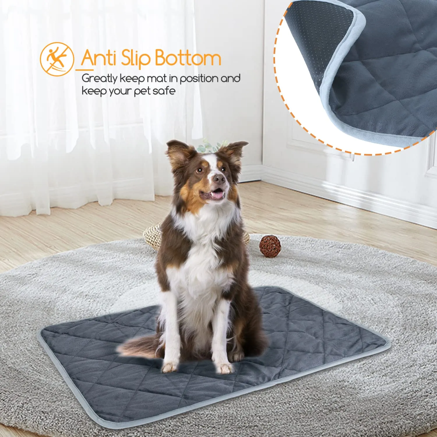 Nobleza Tappetino Autoriscaldante per Gatti e Cani 115x72 cm, Lavabile - immagine 7