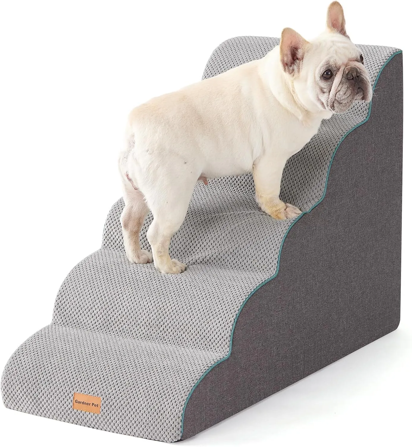 Gardner Pet Scala per Cani Piccoli, 58cm, 5 Gradini, Grigio - immagine 1