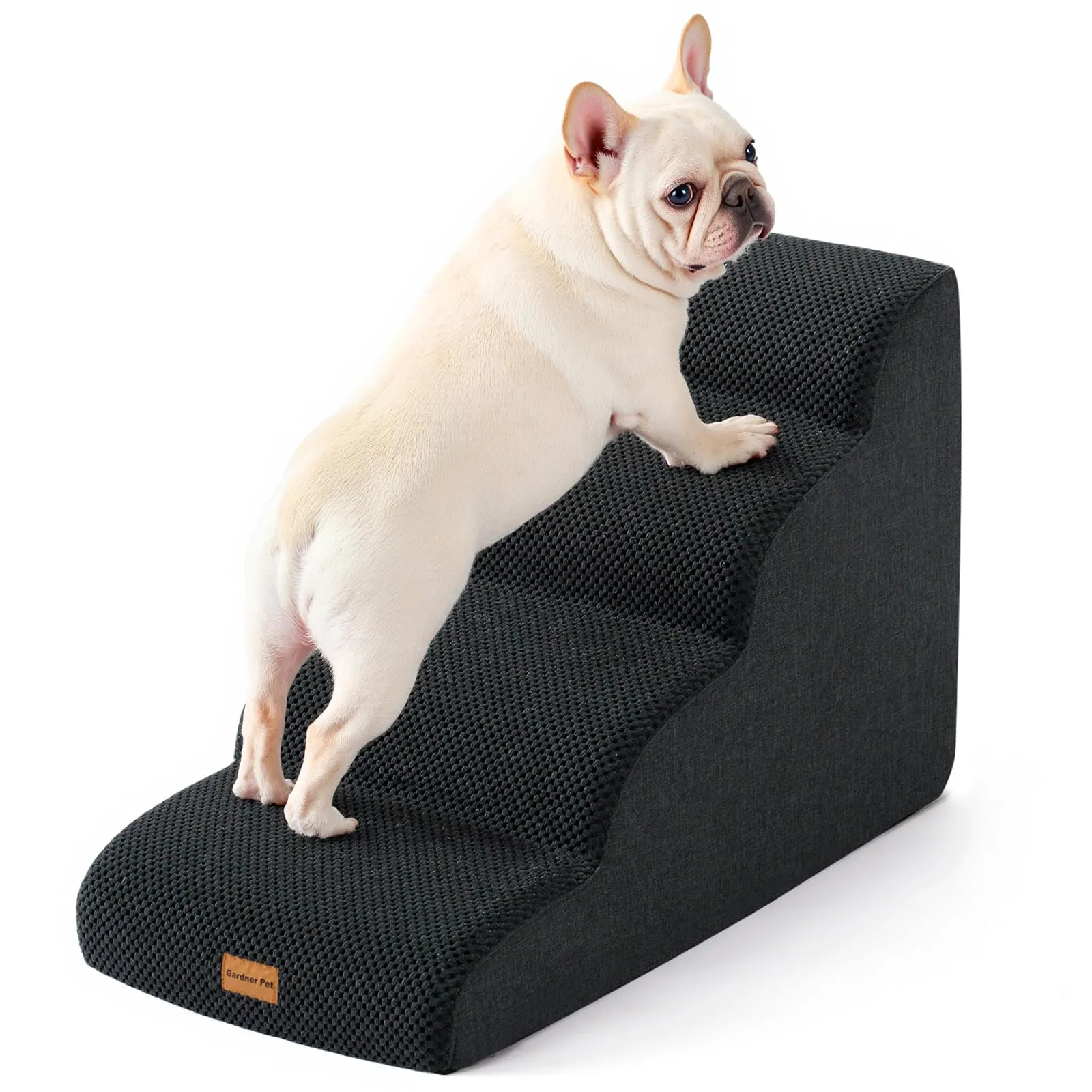 Gardner Pet Scala per Cani Piccoli, 50cm, 4 Gradini, Grigio Scuro - immagine 1