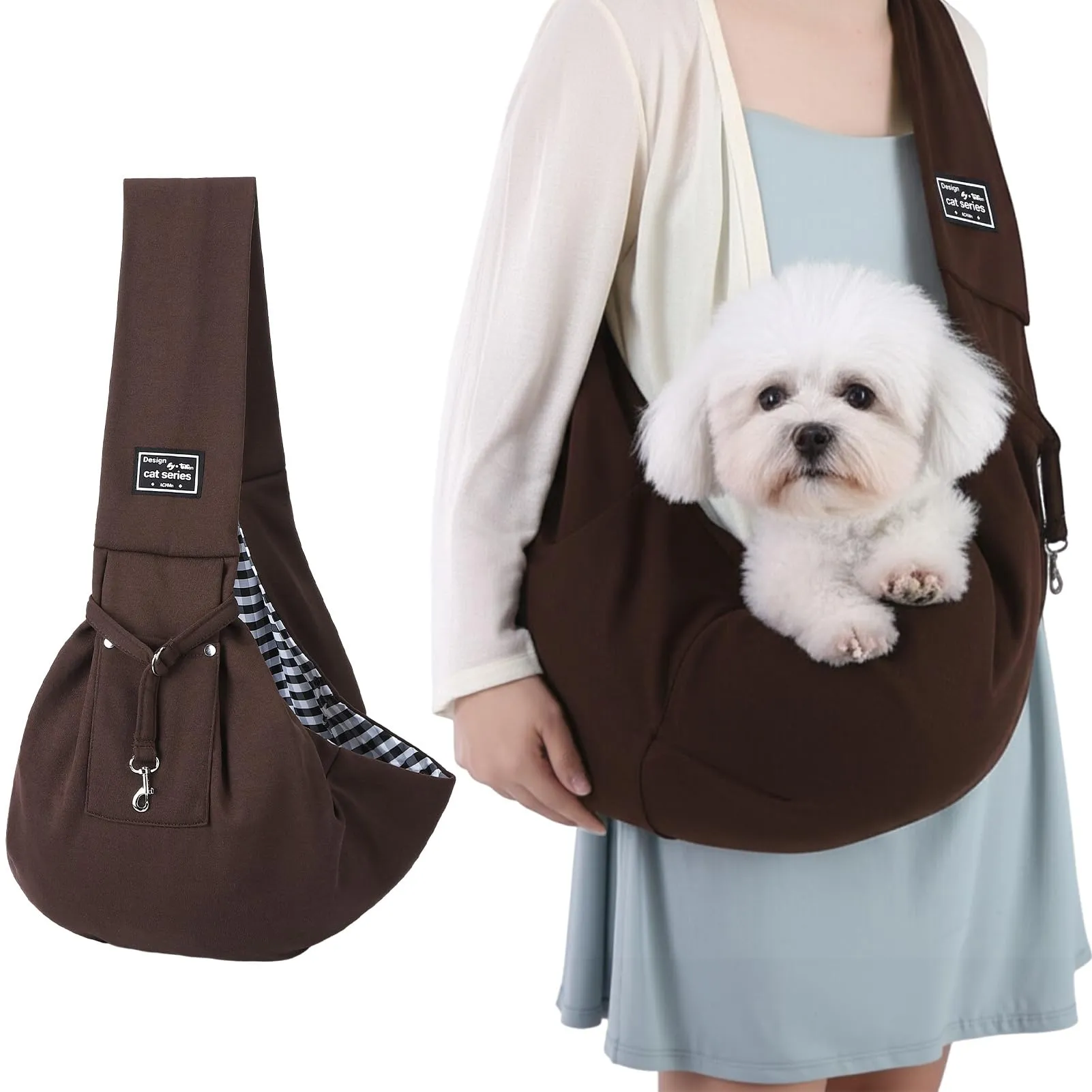 Halinuia Trasportino Reversibile per Cani di Piccola Taglia fino a 7,5 Kg - immagine 8