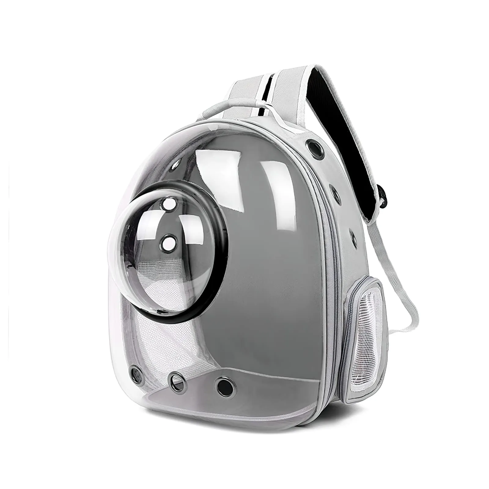 Galatée Zaino Bubble per Gatti e Animali Domestici, Borsa Trasparente Impermeabile con Capsula Ventilata, Grigio - immagine 1