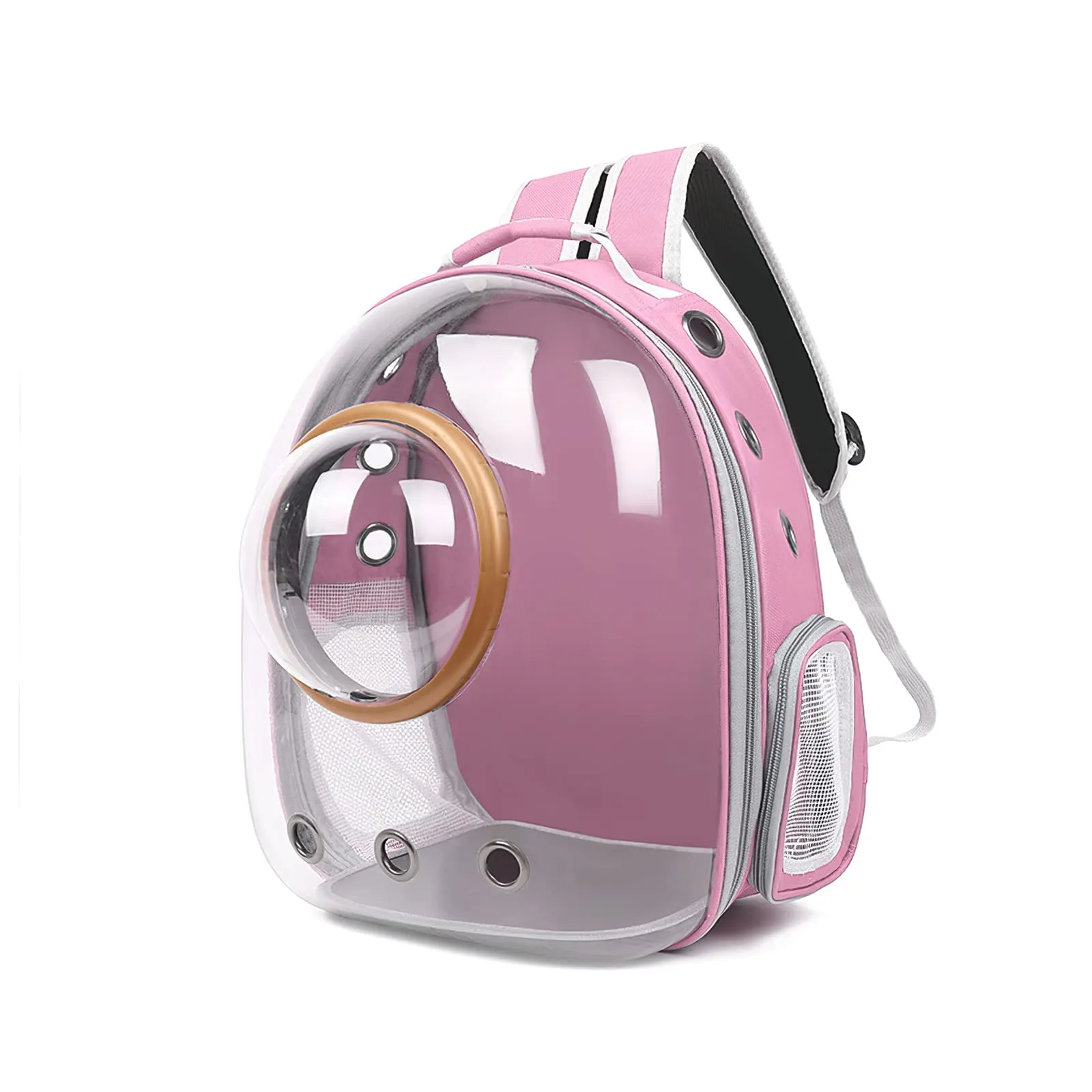 Galatée Zaino Bubble per Gatti e Animali Domestici, Borsa Trasparente Impermeabile con Capsula Ventilata, Rosa - immagine 1