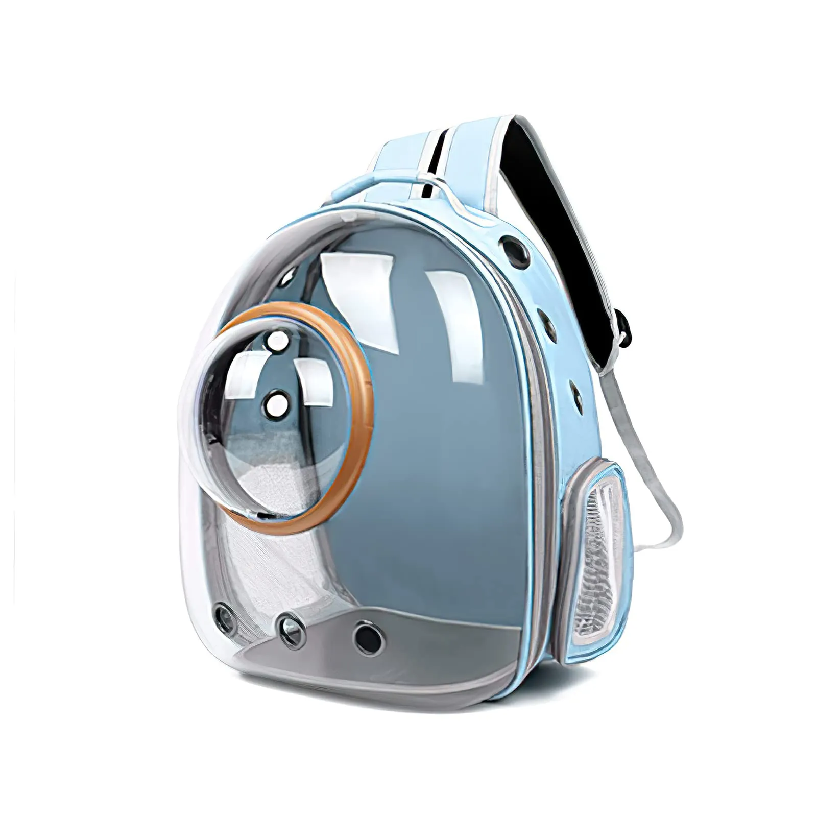 Galatée Zaino per Gatti e Animali Domestici a Bolla, Borsa Trasparente Impermeabile con Capsula Ventilata, Azzurro - immagine 1