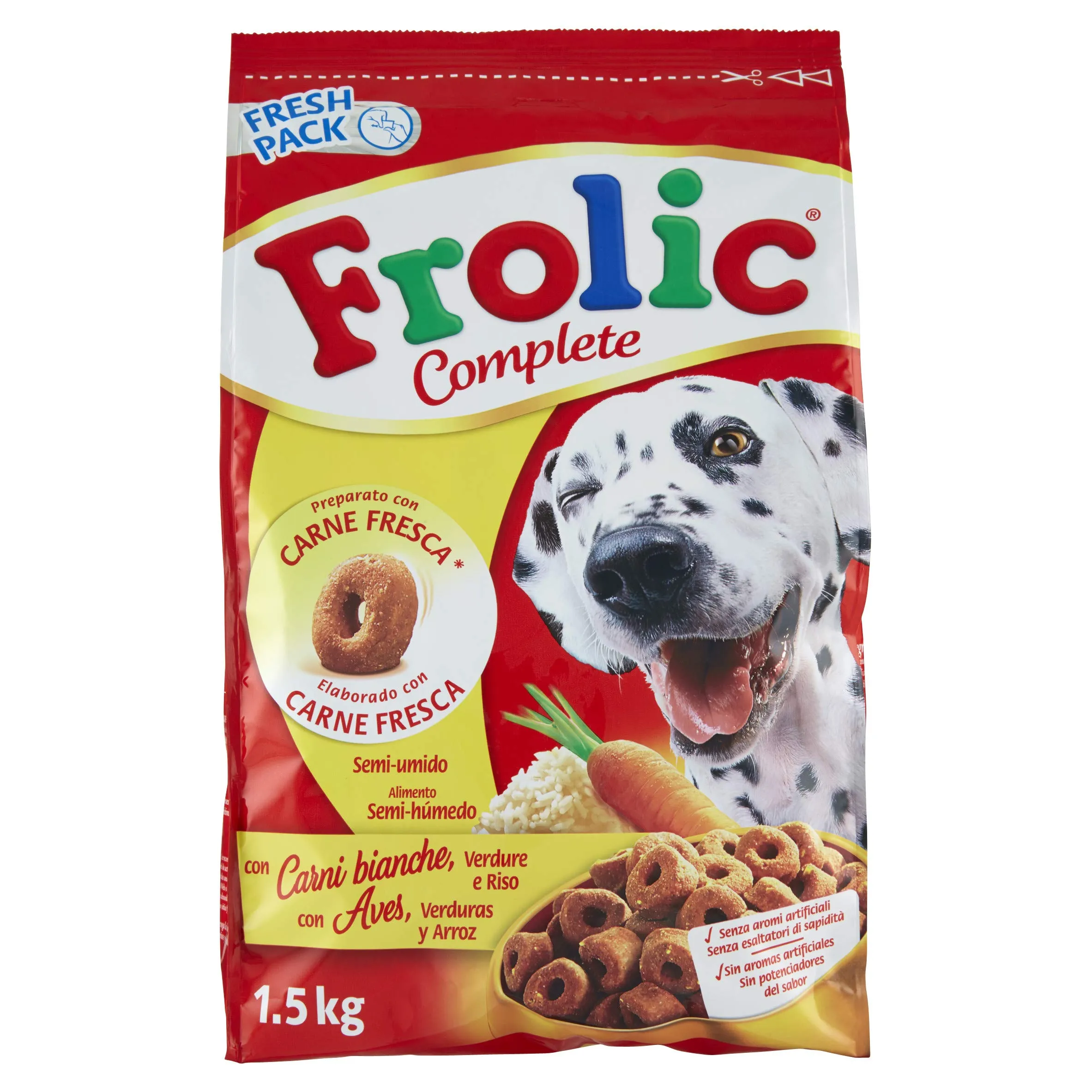 Frolic Complete Cibo per Cane con Pollame, Verdure e Riso 1,5 kg (5 Sacchi) - immagine 1