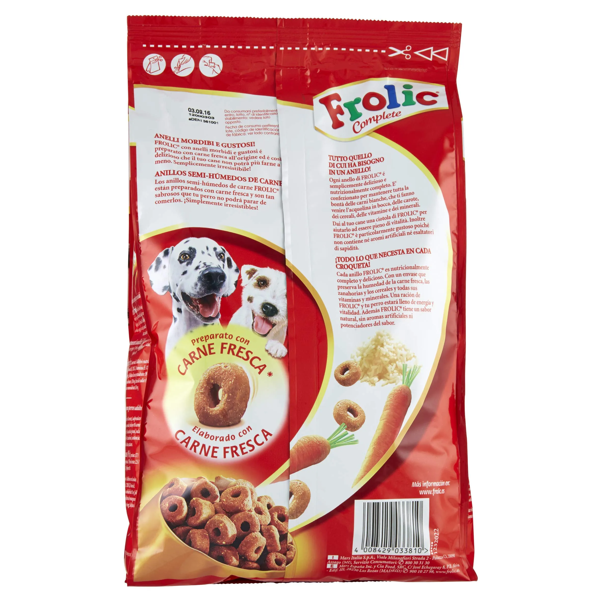 Frolic Complete Cibo per Cane con Pollame, Verdure e Riso 1,5 kg (5 Sacchi) - immagine 4