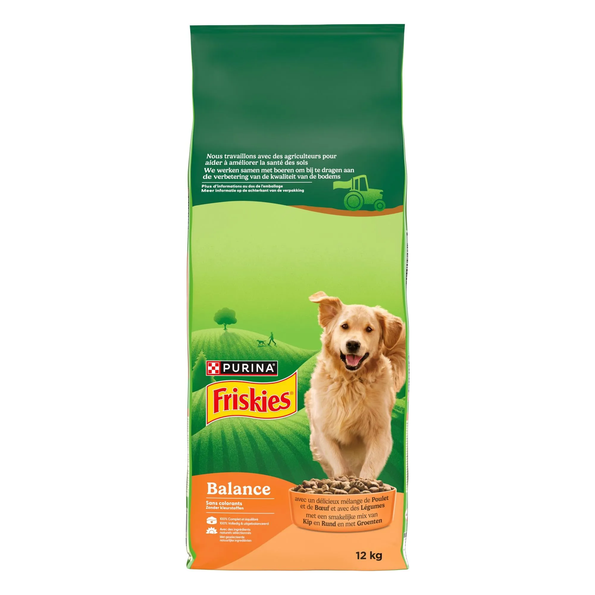 Friskies Bilancia Crocchette per Cani Adulti con Pollo, Manzo e Verdure, 12 kg - immagine 2