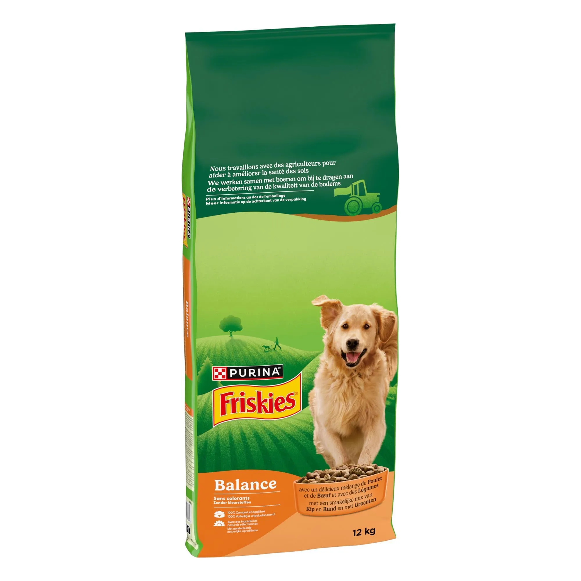Friskies Bilancia Crocchette per Cani Adulti con Pollo, Manzo e Verdure, 12 kg - immagine 3