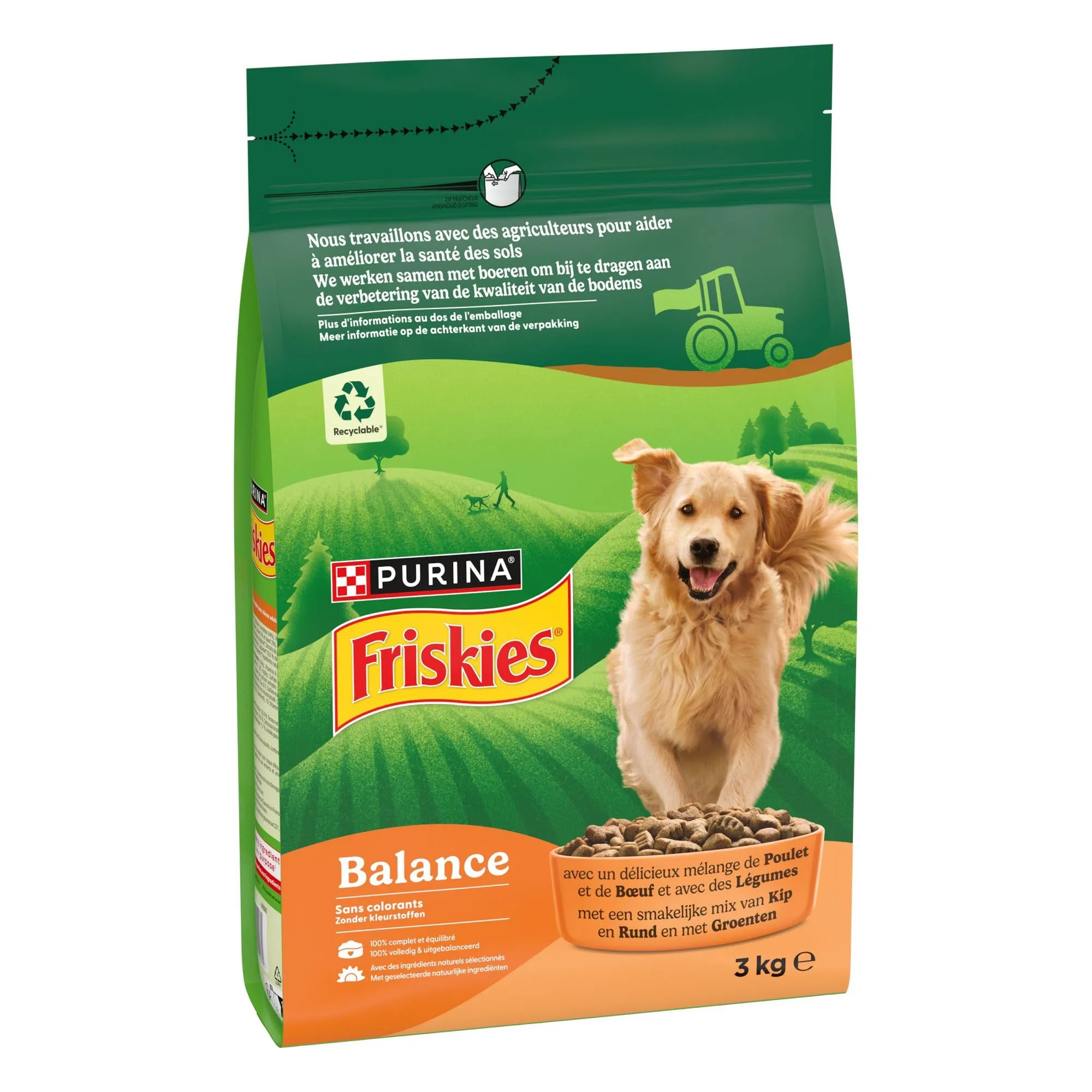 Friskies Bilancia Crocchette Cane Pollo Manzo Verdure 3kg - immagine 3