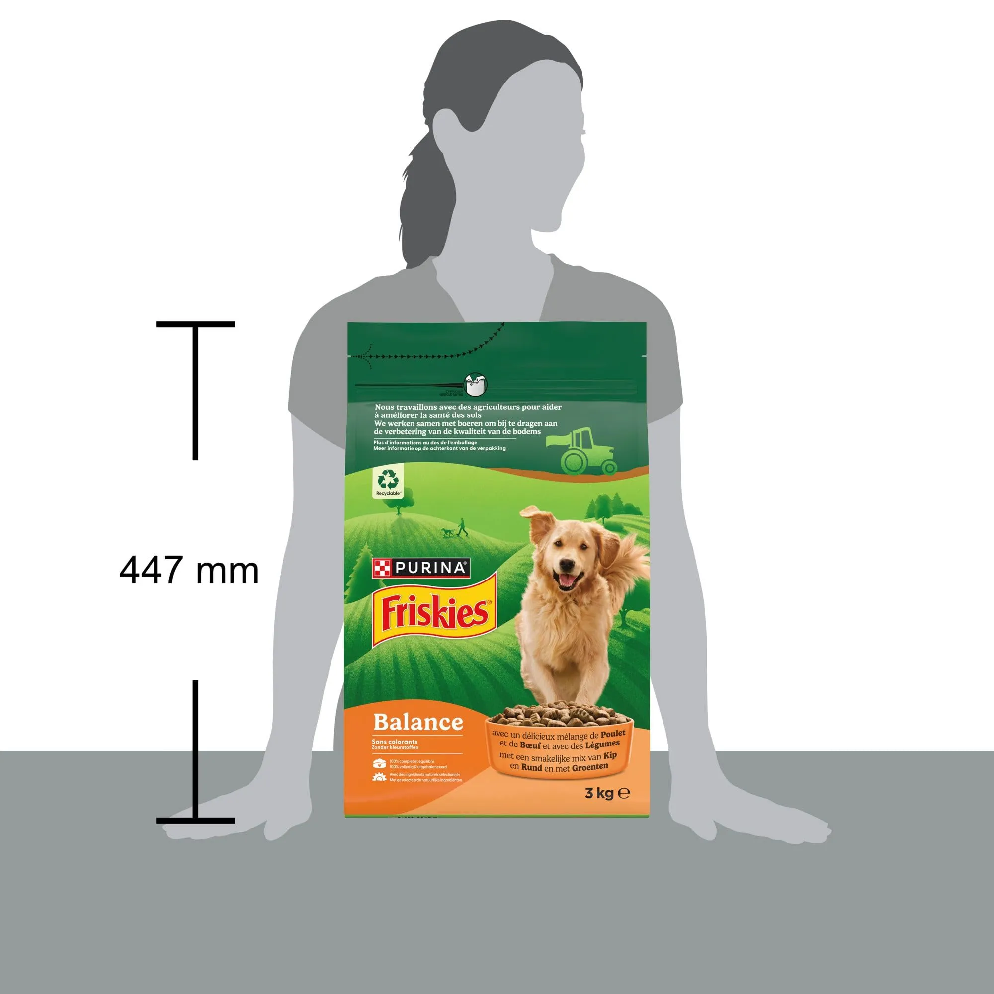 Friskies Bilancia Crocchette Cane Pollo Manzo Verdure 3kg - immagine 5