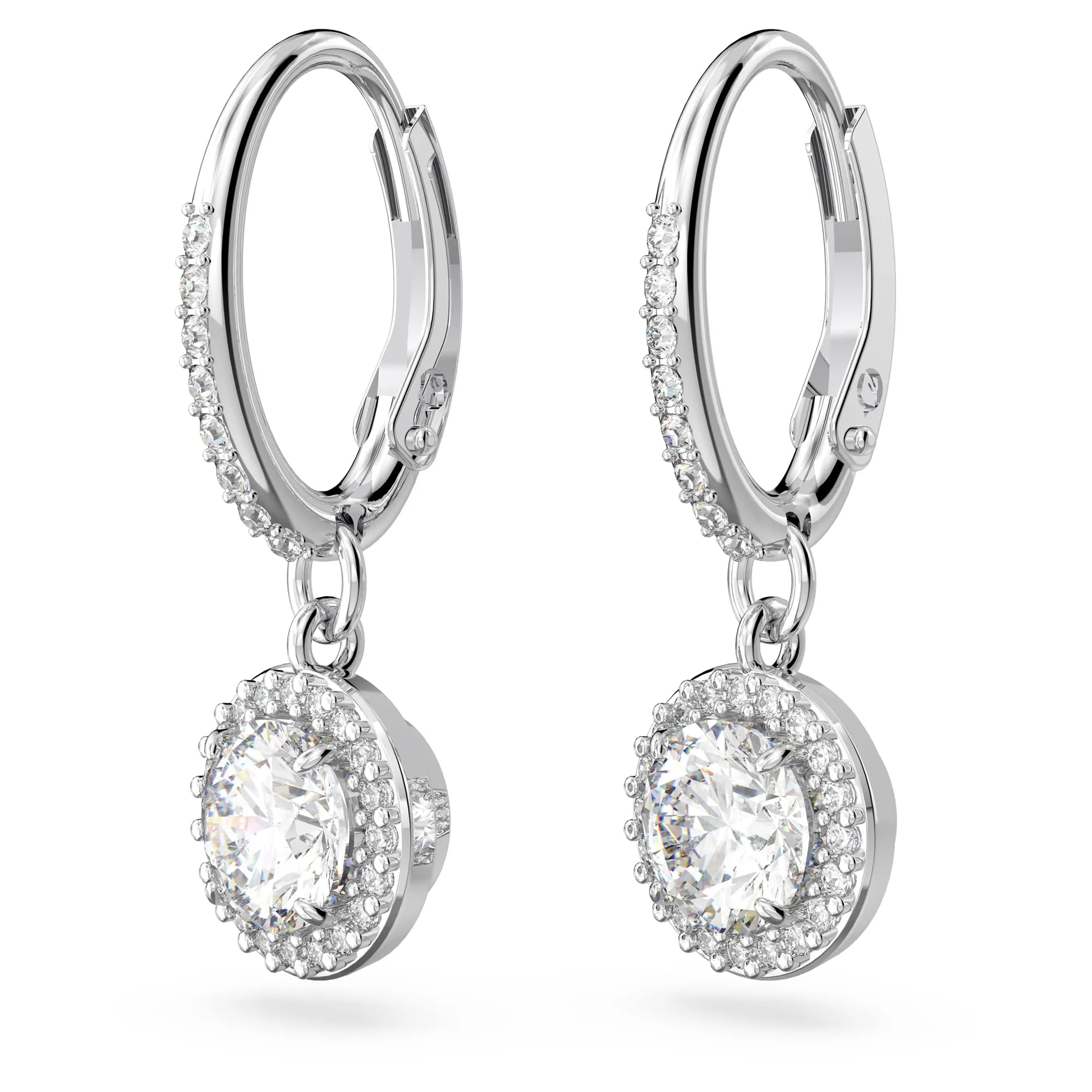 Swarovski Constella Orecchini Pendenti in Cristalli e Zirconia, Placcato Rodio - immagine 2