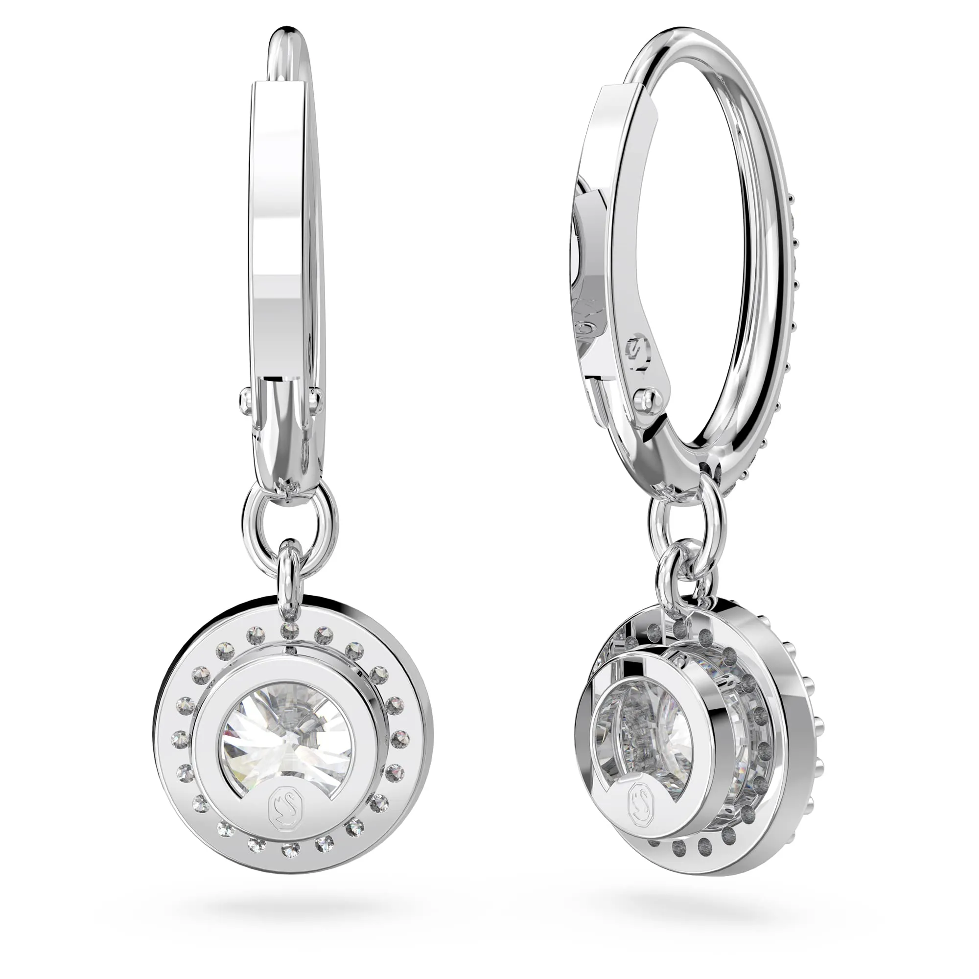 Swarovski Constella Orecchini Pendenti in Cristalli e Zirconia, Placcato Rodio - immagine 3