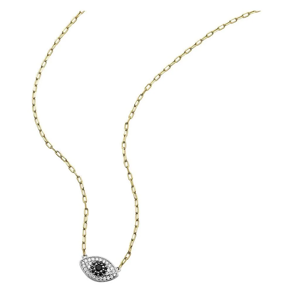 Fossil Collana in Argento Sterling Placcato Oro 14K, JFS00581998 - immagine 3