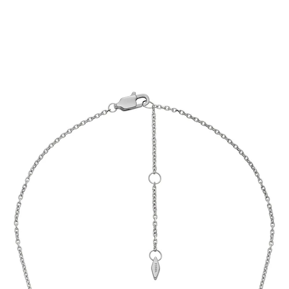Fossil Collana con pendente Drew da donna in acciaio JF04690040 - immagine 4