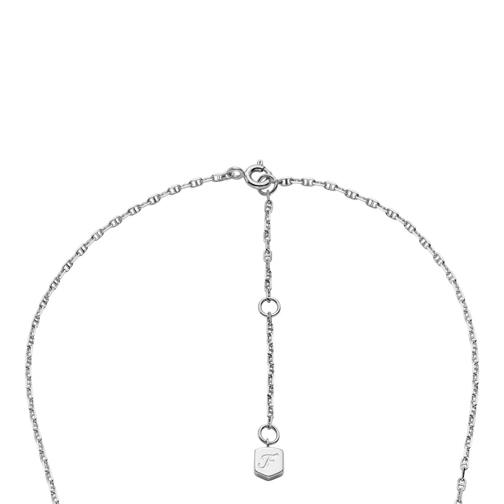 Fossil Collana a catena in argento sterling JFS00636040 - immagine 5