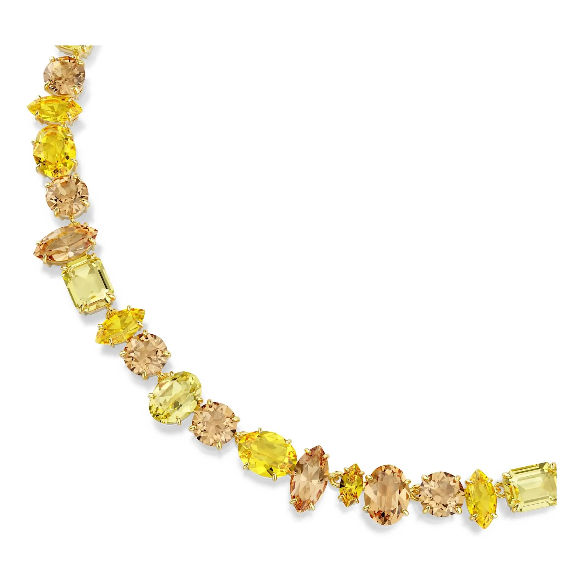 Swarovski Collana Gema, Taglio Misto, Giallo, Finitura Oro 18K - immagine 2