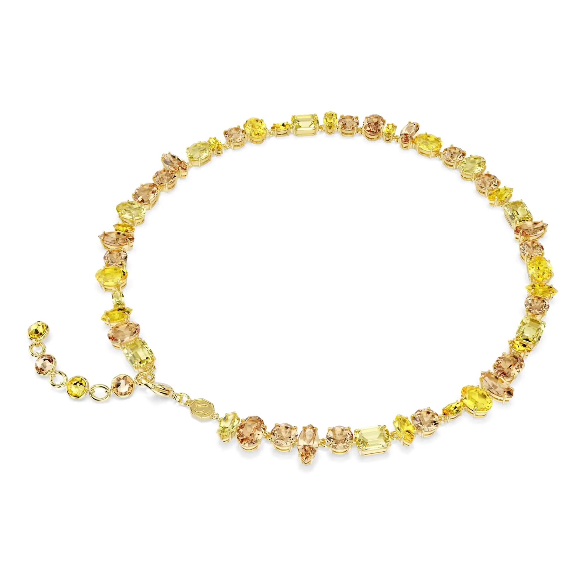 Swarovski Collana Gema, Taglio Misto, Giallo, Finitura Oro 18K - immagine 4