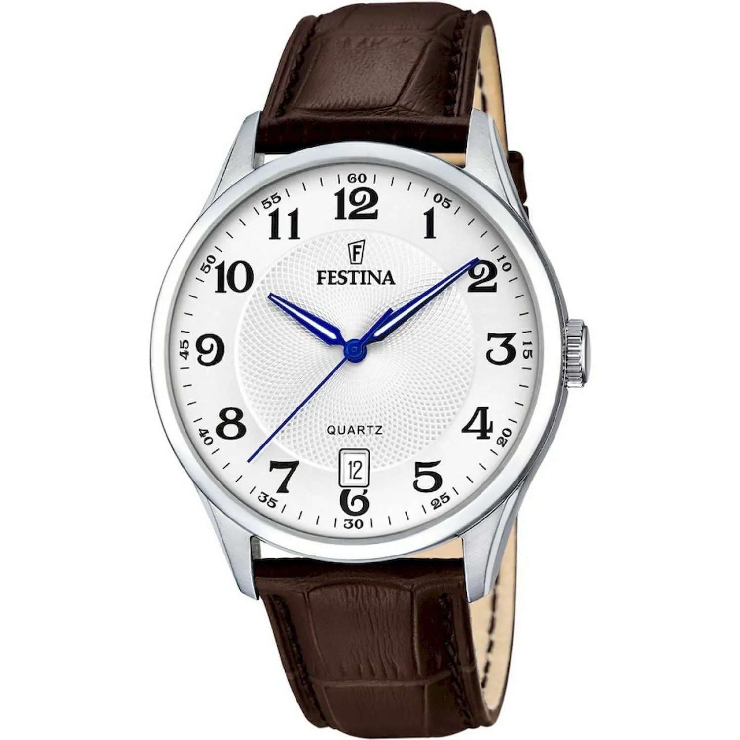 Festina F20426/1 Orologio Uomo Analogico in Acciaio Inossidabile e Pelle Marrone - immagine 1