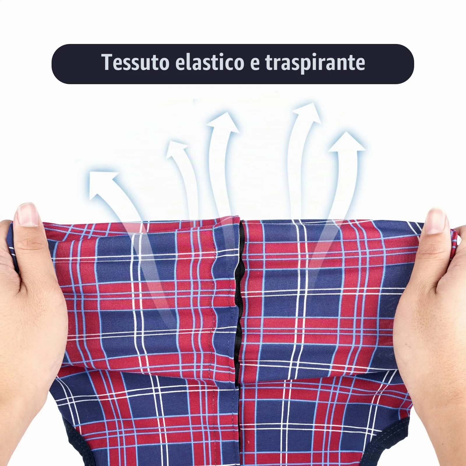 LIANZIMAU Tuta Recupero Post-Operatoria per Cani e Animali Domestici, Alternativa a Cono e Colletto per Ferite Addominali e Protezione Pelle, Blu Navy, Medium - immagine 7