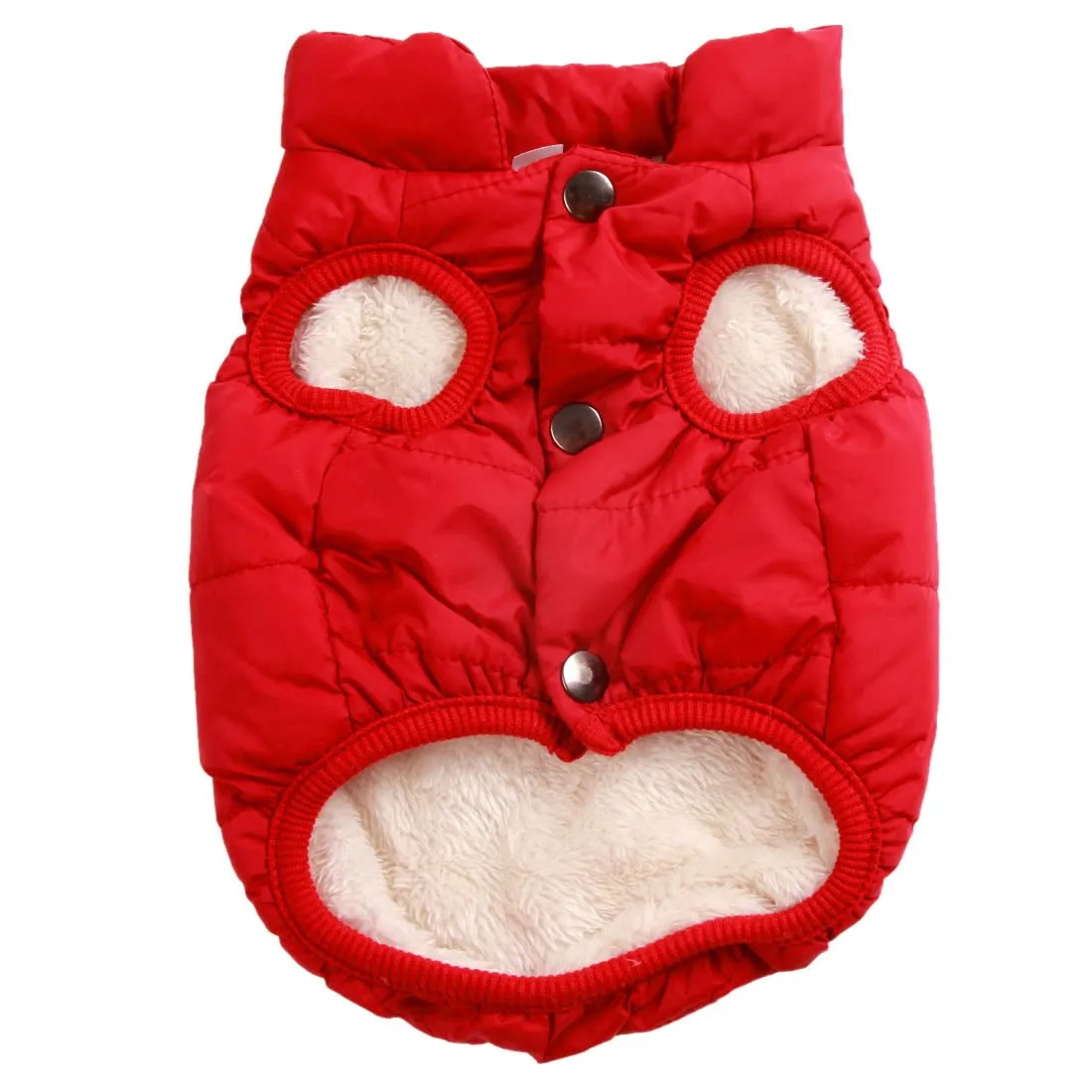 JoyDaog Giacca per Cani a 2 Strati Foderata in Pile Antivento, Rosso, XXL - immagine 1