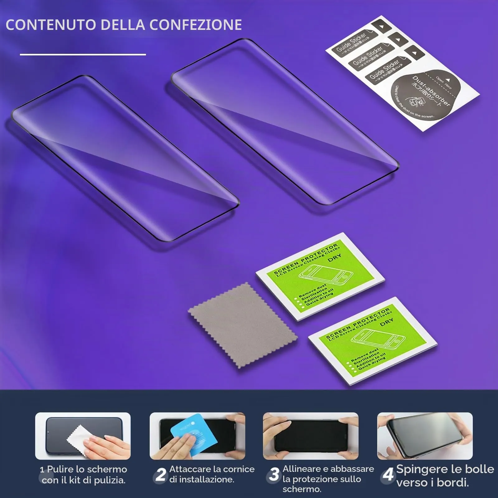 ELYCO Vetro Temperato per Honor 90, 2 Pezzi - immagine 7