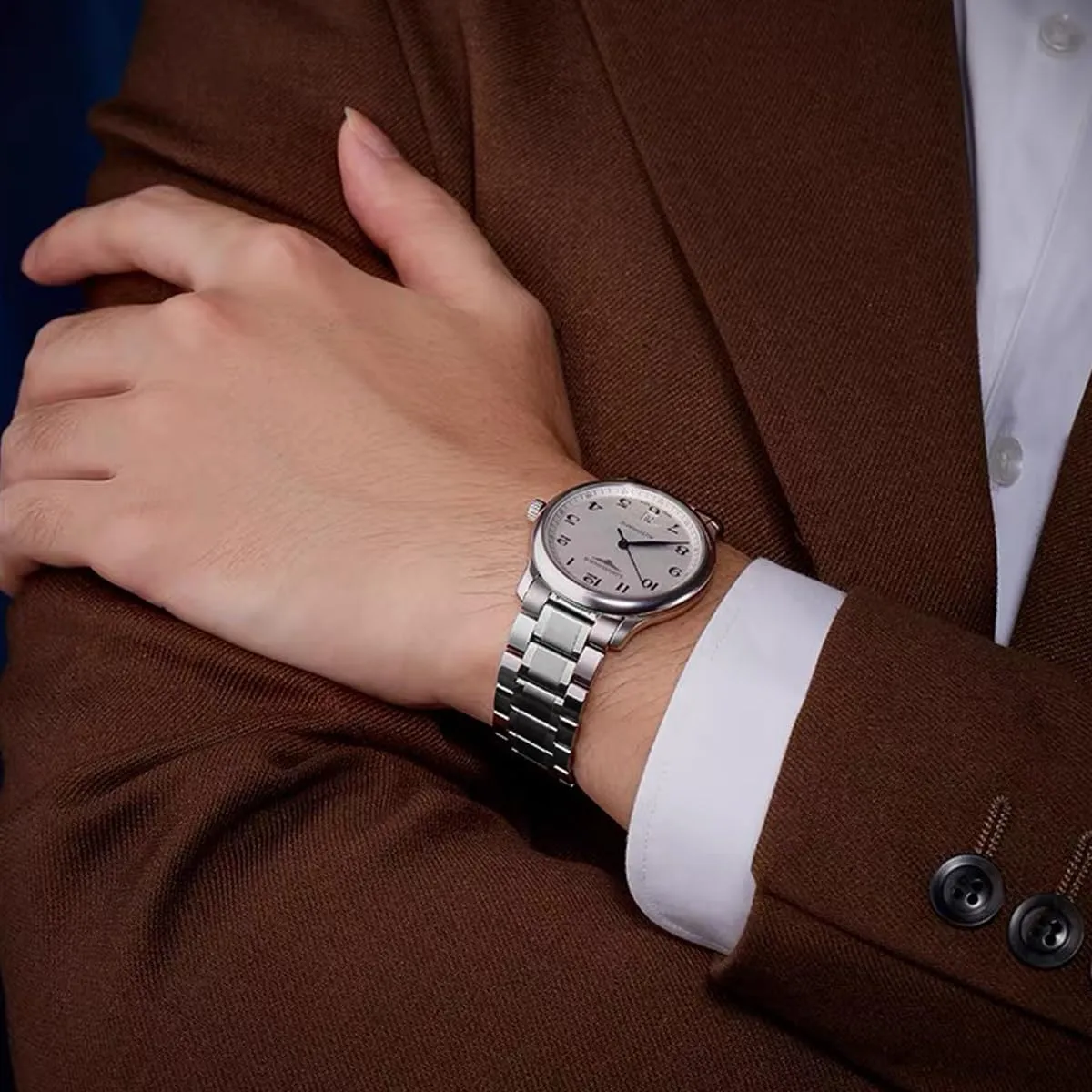 FOUUA Cinturino in Acciaio Inossidabile per Orologio e Smartwatch 20mm Argento - immagine 7