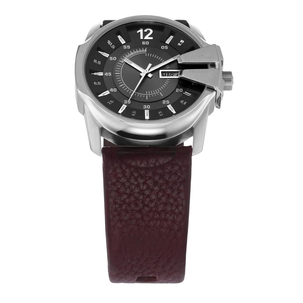 Diesel Master Chief Orologio da uomo, 46 mm, Acciaio Inossidabile e Pelle, DZ1206 - immagine 4