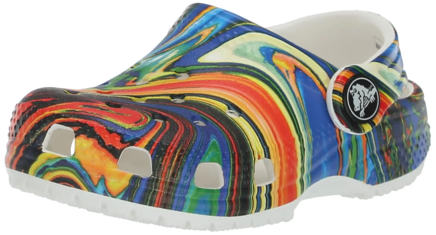 Crocs Classic Graphic Clog Unisex per Bambini, Cobalto Brillante/Bianco, 20 EU - immagine 1