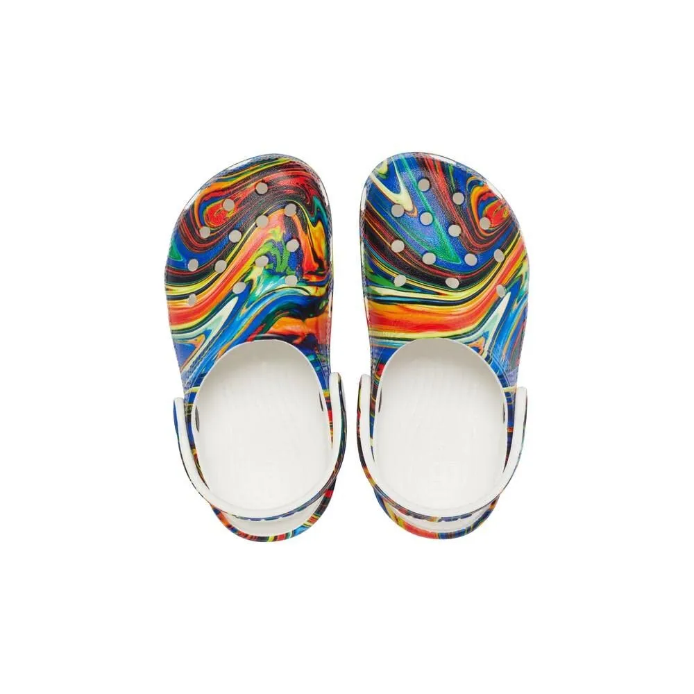 Crocs Classic Graphic Clog Unisex per Bambini, Cobalto Brillante/Bianco, 20 EU - immagine 6