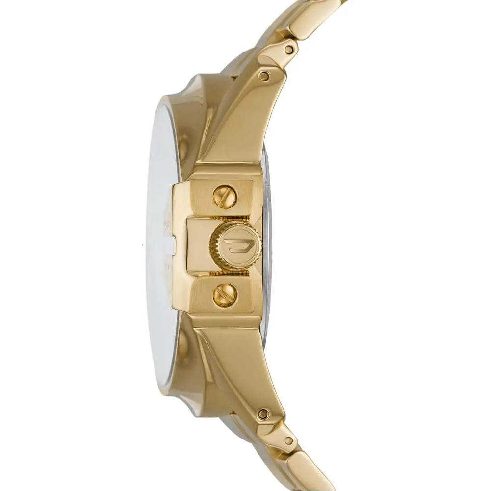 Diesel Master Chief Uomo DZ1952, Acciaio Inossidabile Placcato Oro, 45 mm - immagine 3