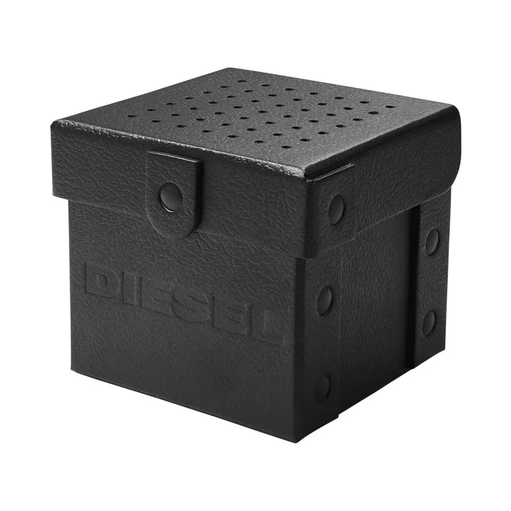 Diesel Master Chief Uomo DZ1964, Cassa in Acciaio Inossidabile Gunmetal 43mm, Cinturino in Pelle - immagine 4