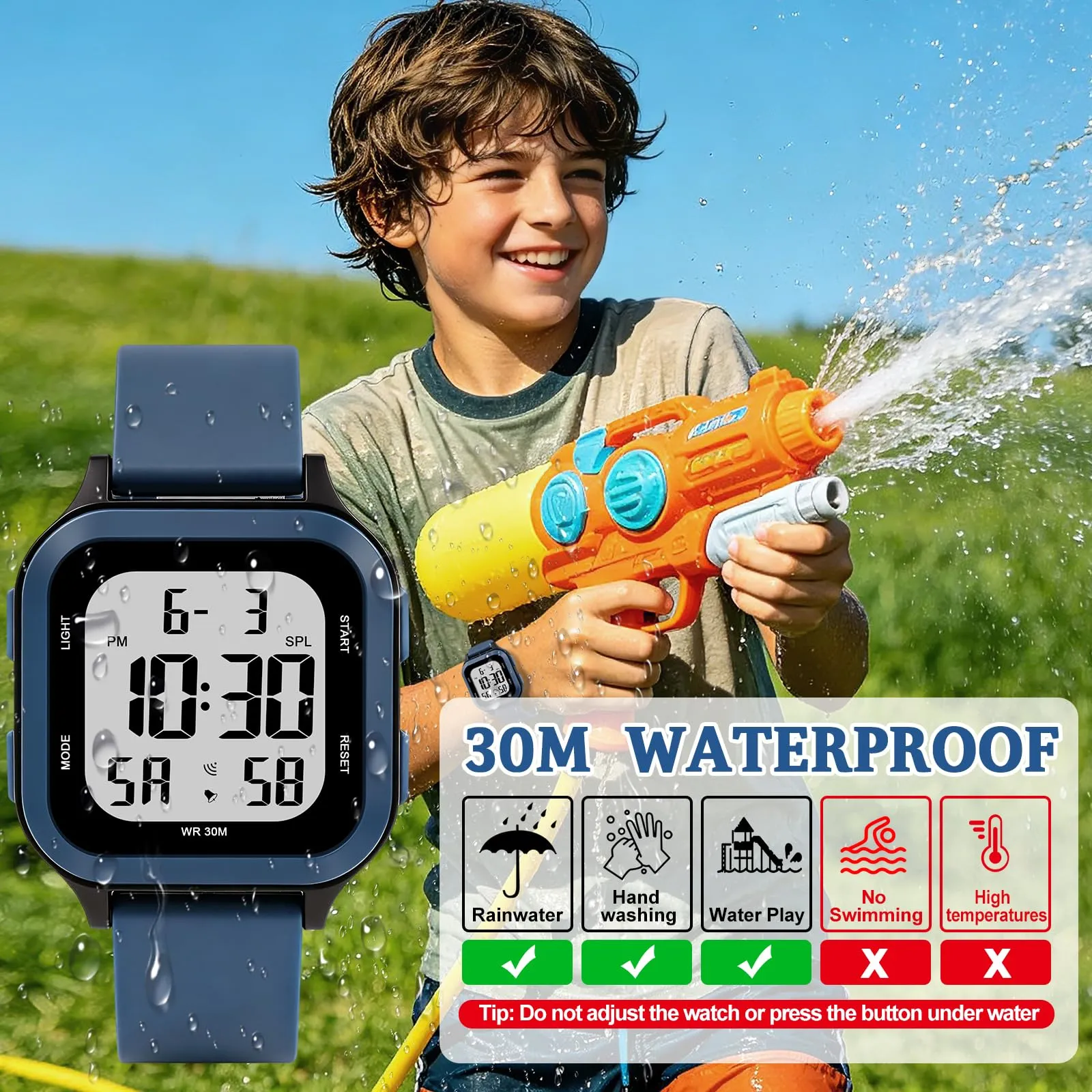 Ayybboo Orologio Digitale per Bambini e Bambine 7-18 Anni - immagine 3