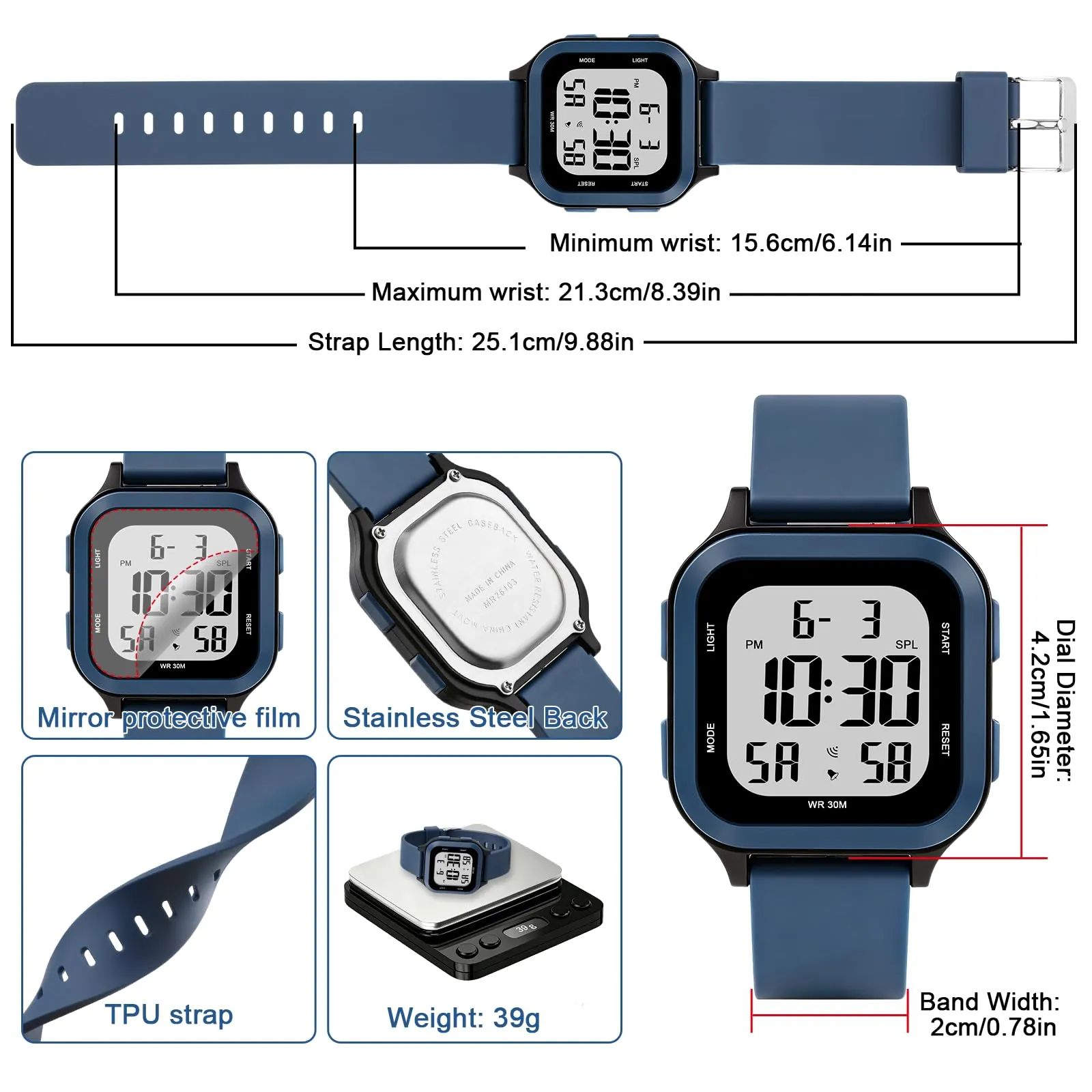 Ayybboo Orologio Digitale per Bambini e Bambine 7-18 Anni - immagine 4