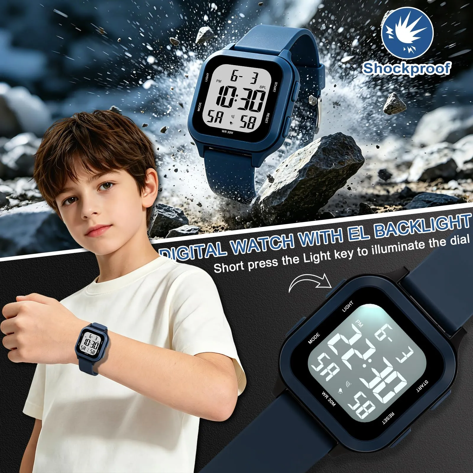 Ayybboo Orologio Digitale per Bambini e Bambine 7-18 Anni - immagine 5