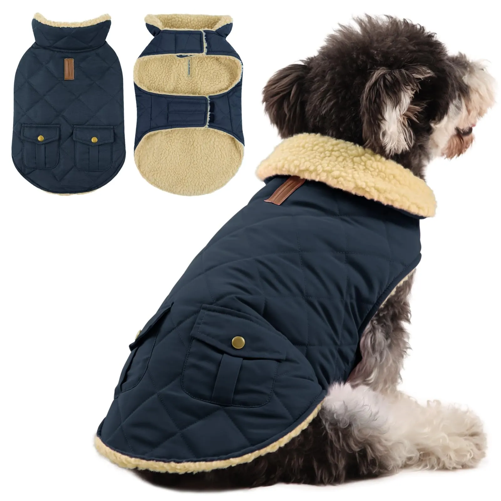 Queenmore Cappotto Cane Impermeabile e Caldo, Taglia S - immagine 1