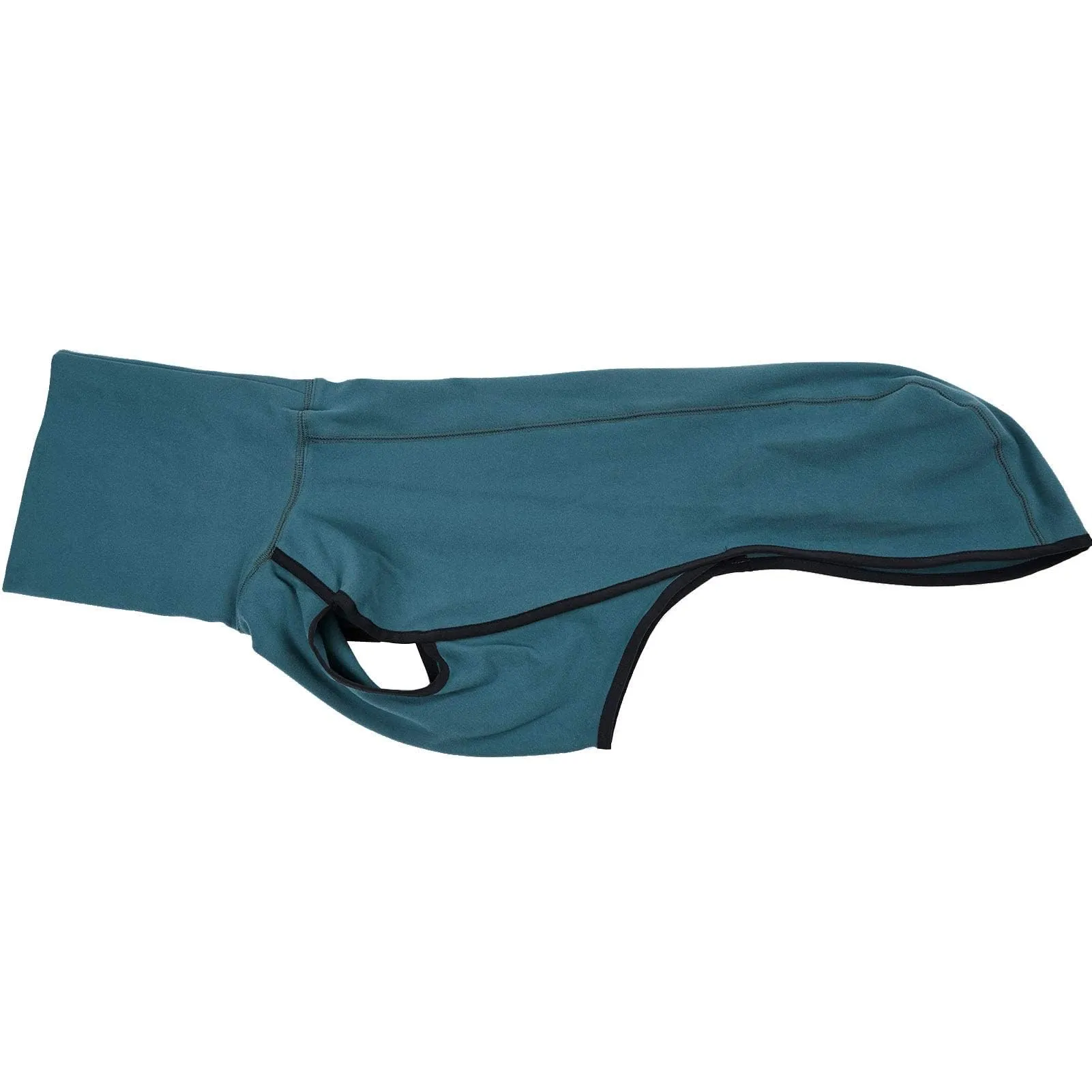 Imily Bela Cappotto invernale in pile con collo alto per cani, Blu mare, S - immagine 2