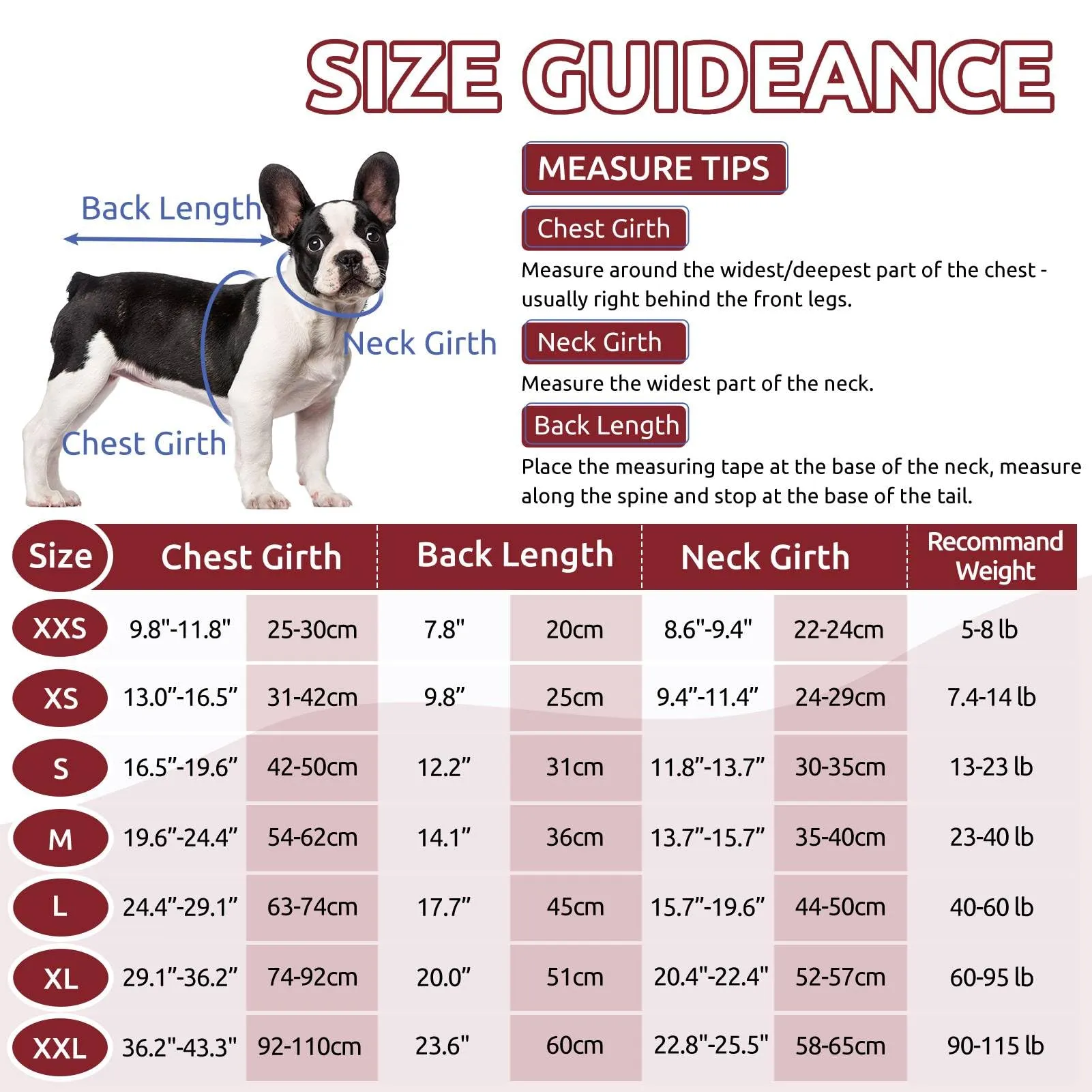 PUZAUKAL Maglione in Pile per Cani con Foro per Imbracatura, Bordeaux, S - immagine 5
