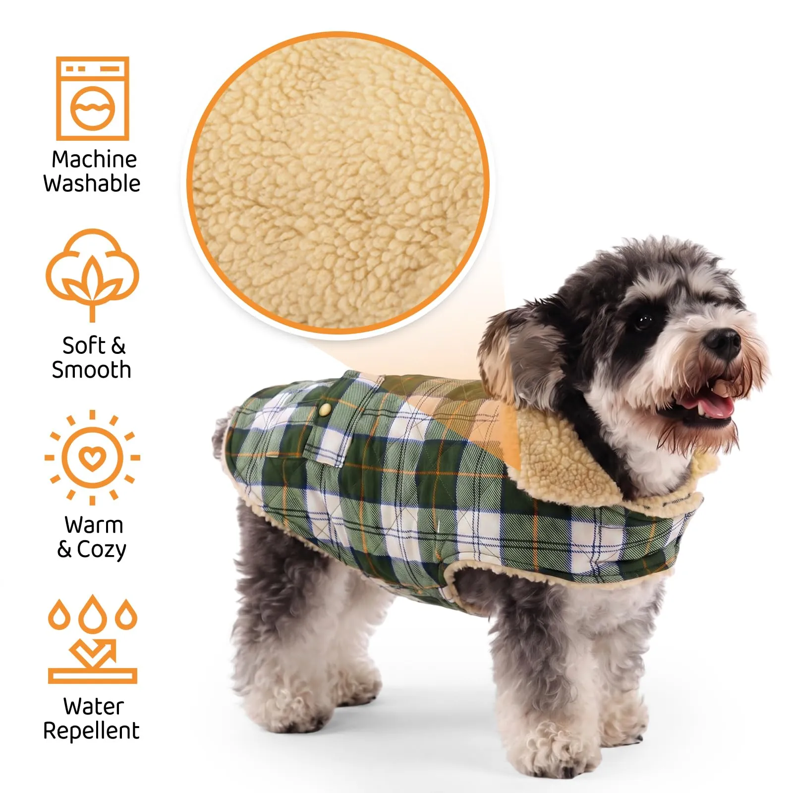 Queenmore Cappotto Impermeabile Caldo per Cani, Taglia L - immagine 3
