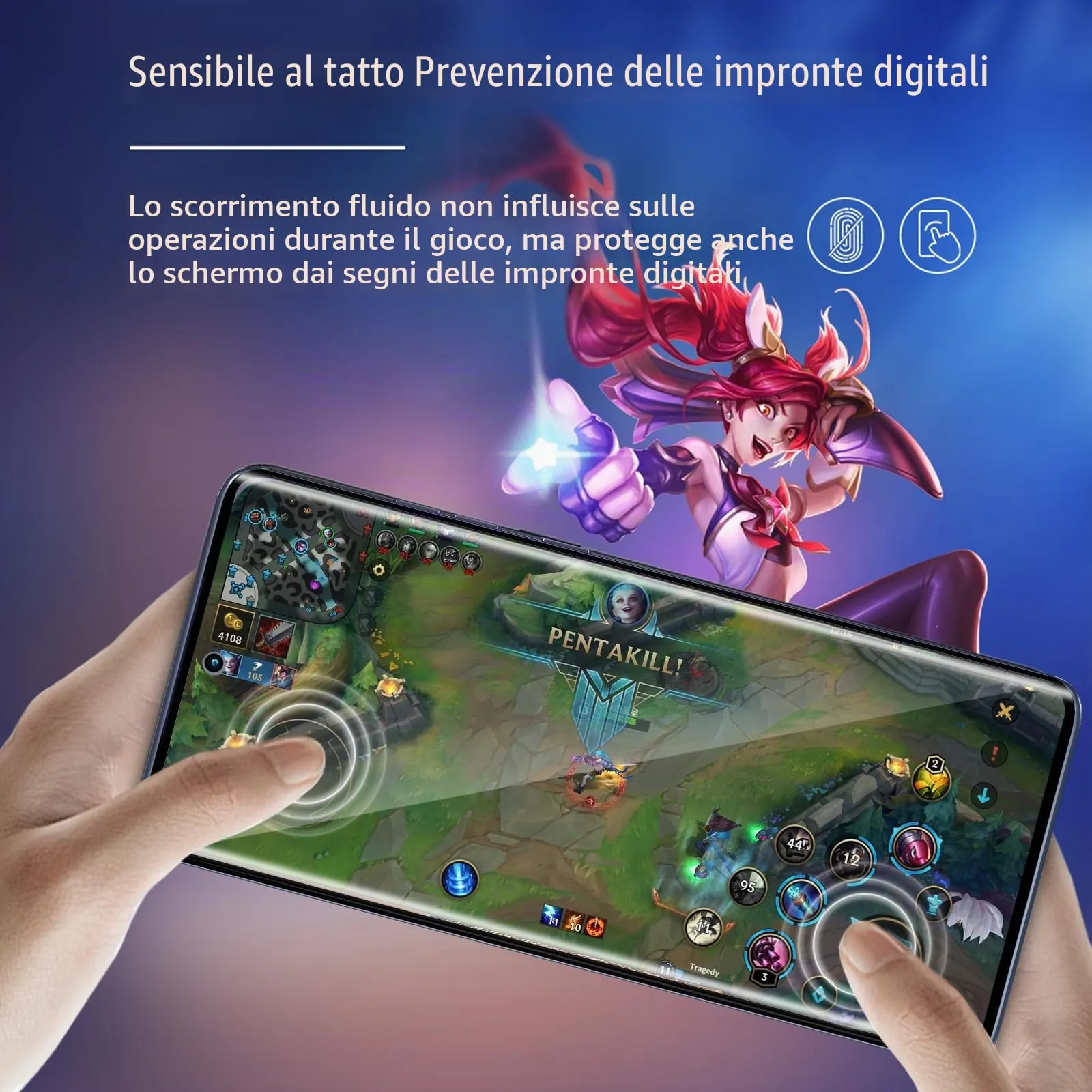 ELYCO Vetro Temperato per Motorola Moto Edge 60/60 Fusion, 2+2 Pezzi - immagine 4