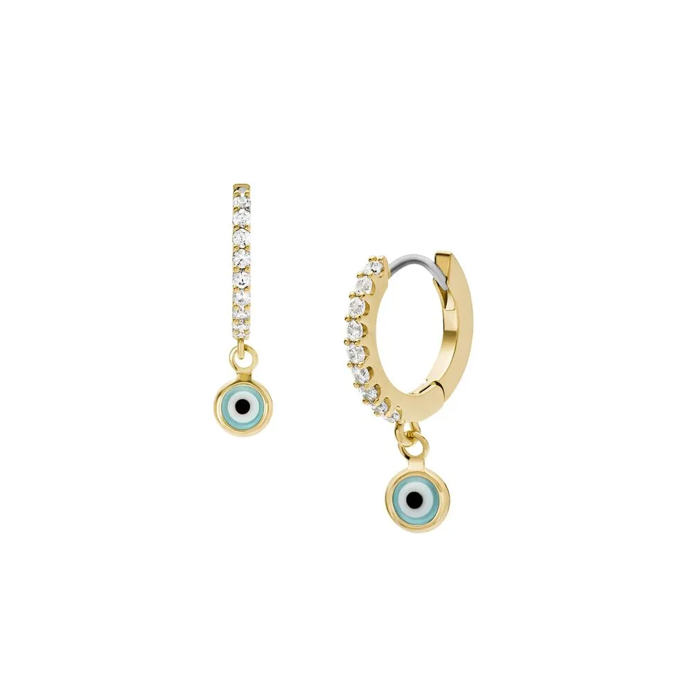 Fossil Women's Brass Hoop Earrings JA7286710 - immagine 1