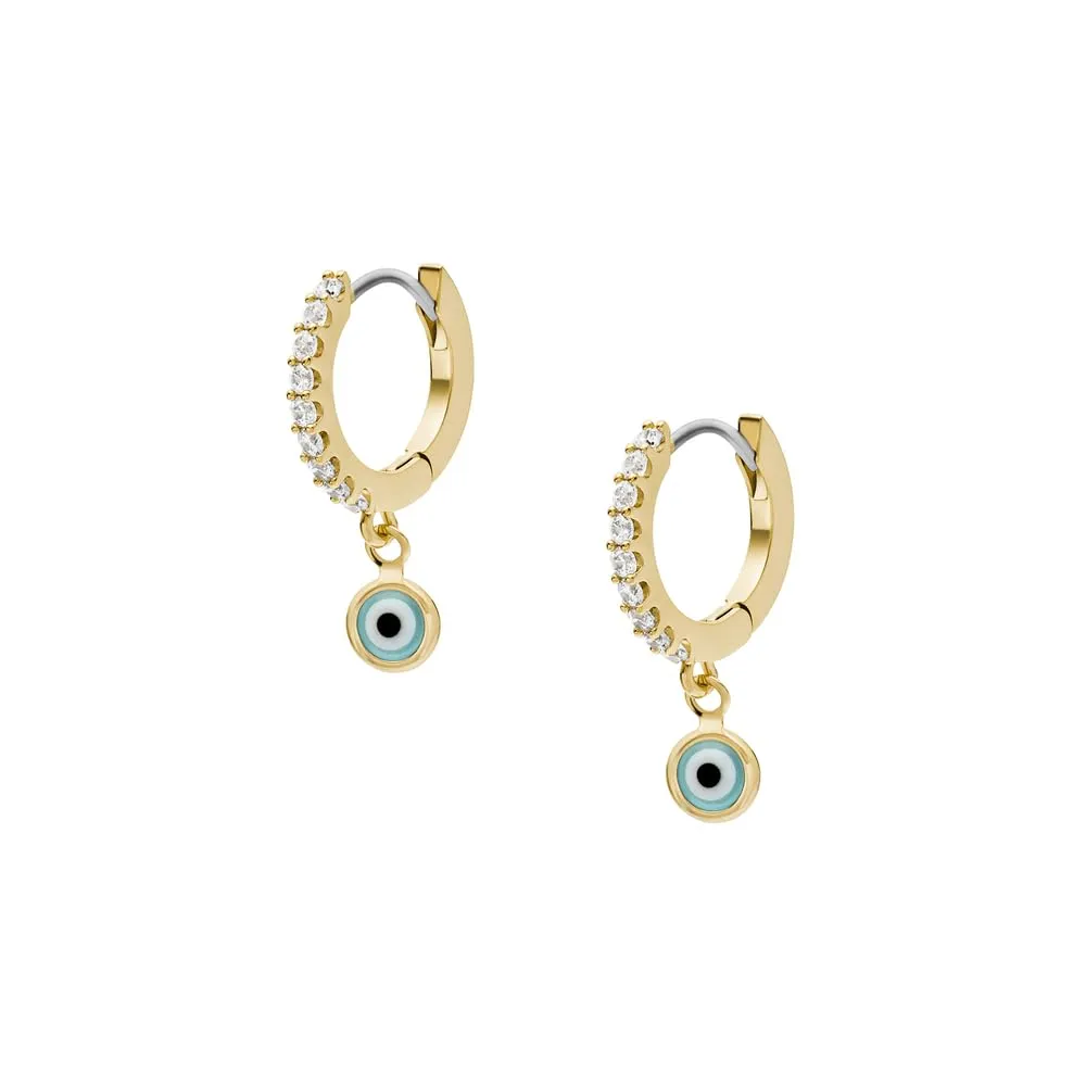 Fossil Women's Brass Hoop Earrings JA7286710 - immagine 3
