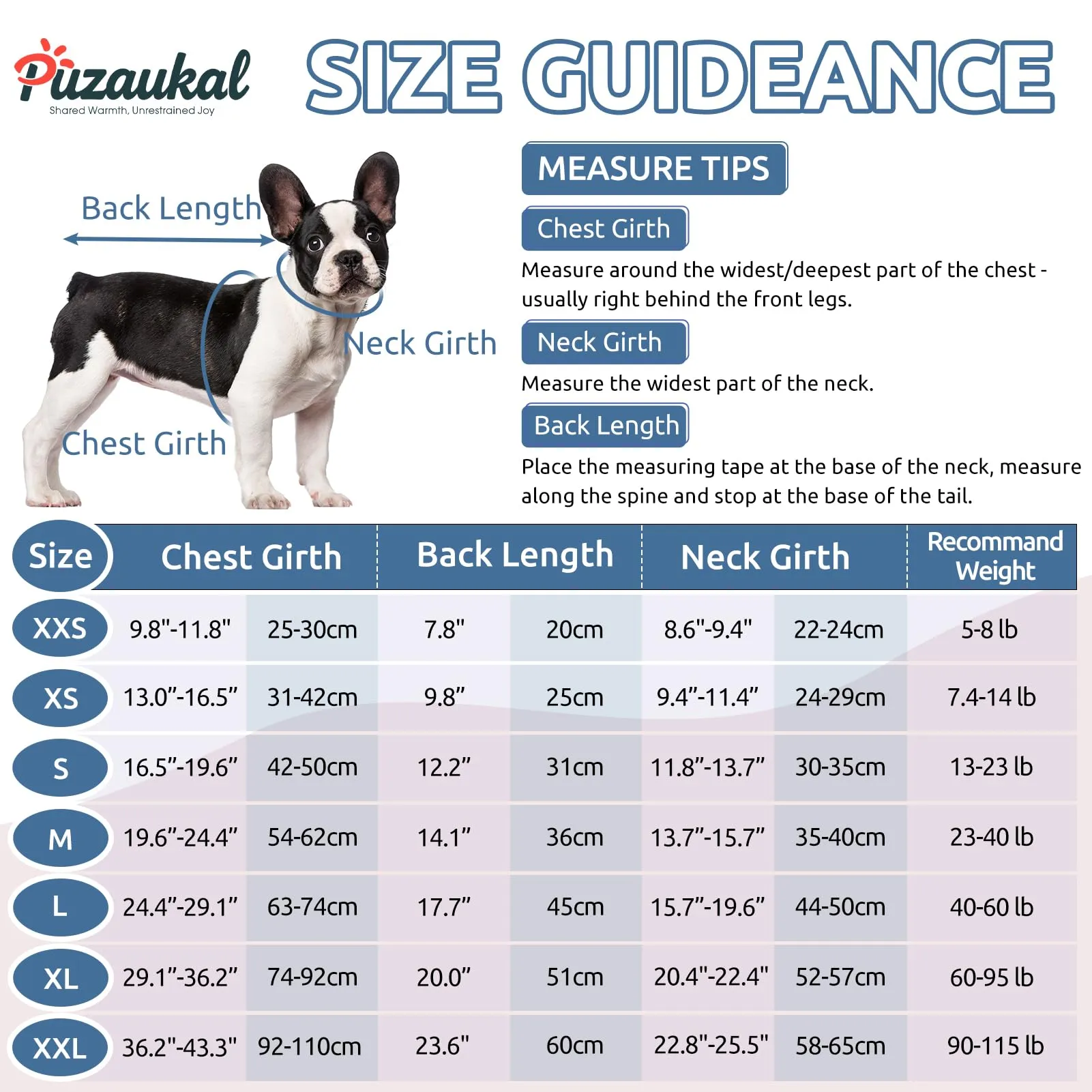 PUZAUKAL Maglione in Pile per Cani di Piccola e Media Taglia - immagine 3