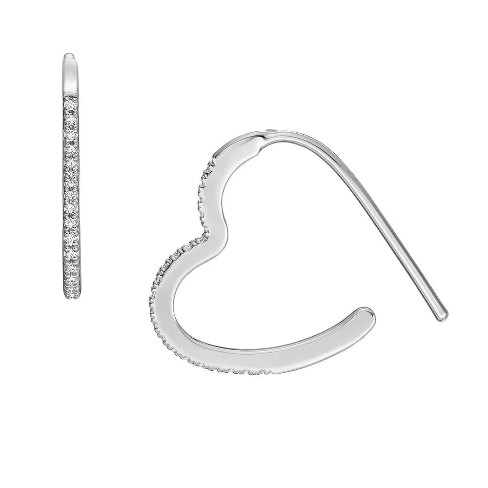 Fossil Women's Brass Hoop Earrings - Shiny Silver - JA7230040 - immagine 1