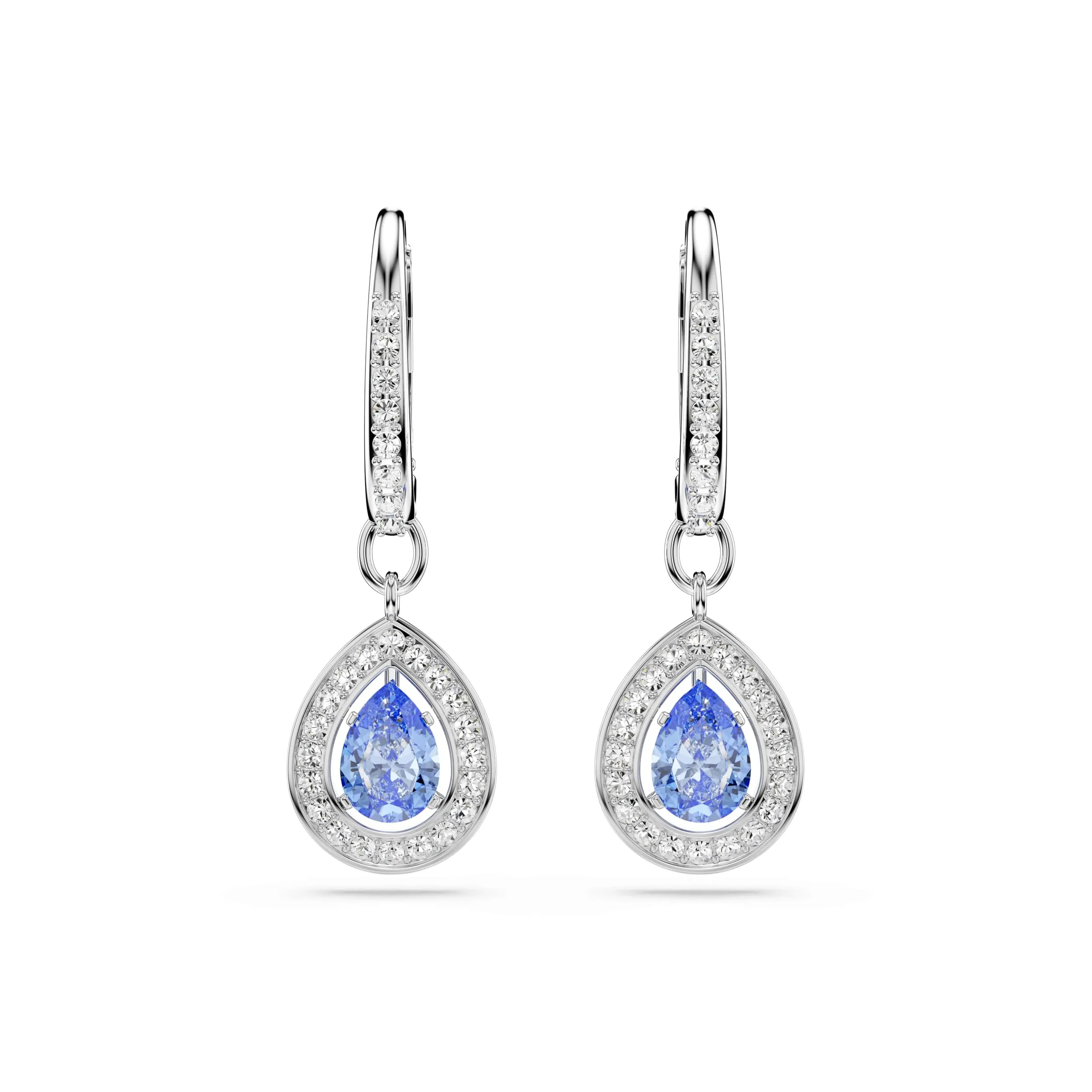 Swarovski Orecchini pendenti Una Angelic, Taglio Drop, Blu, Placcato rodio - immagine 2
