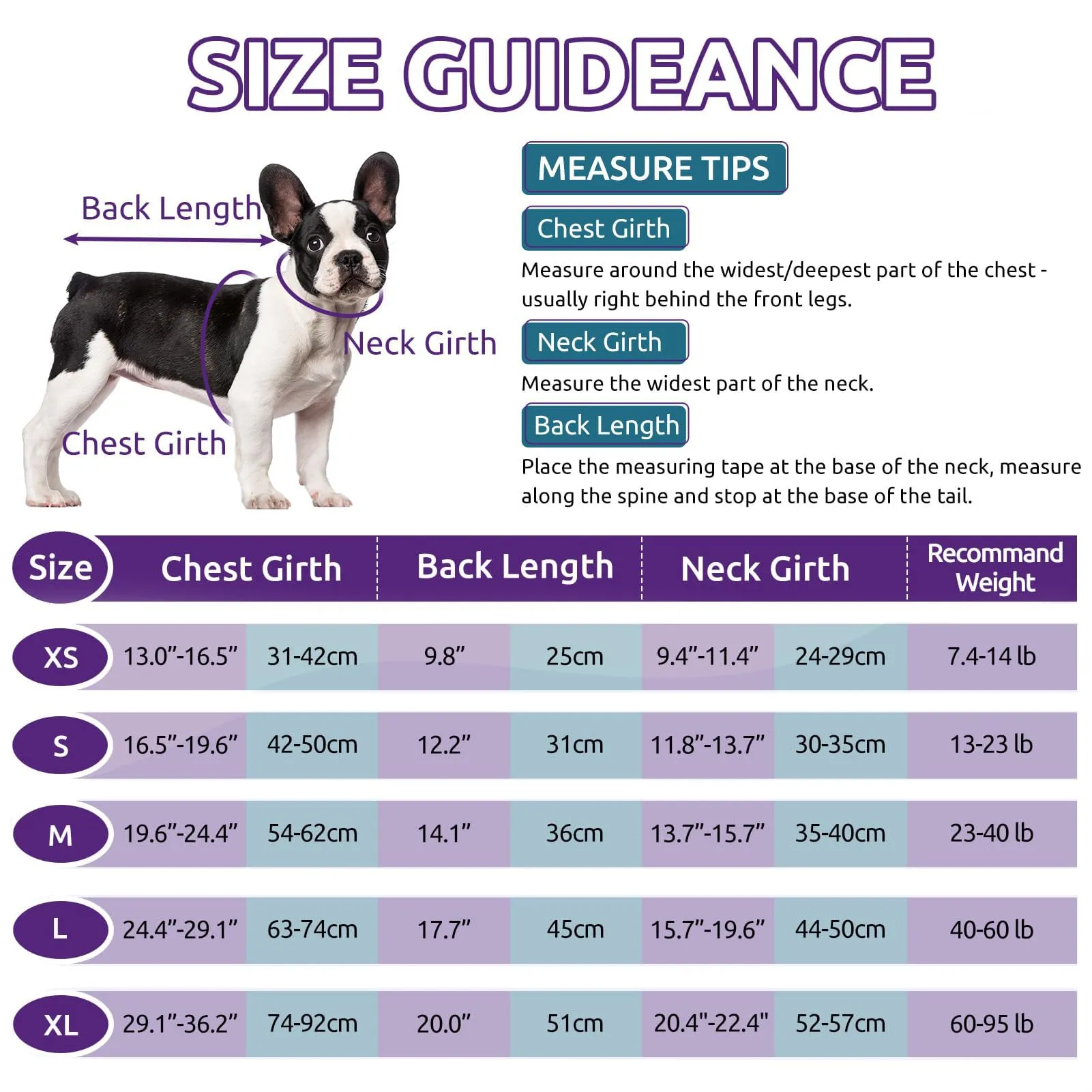 PUZAUKAL Maglione in pile invernale per cani con foro per imbracatura, lilla (M) - immagine 2