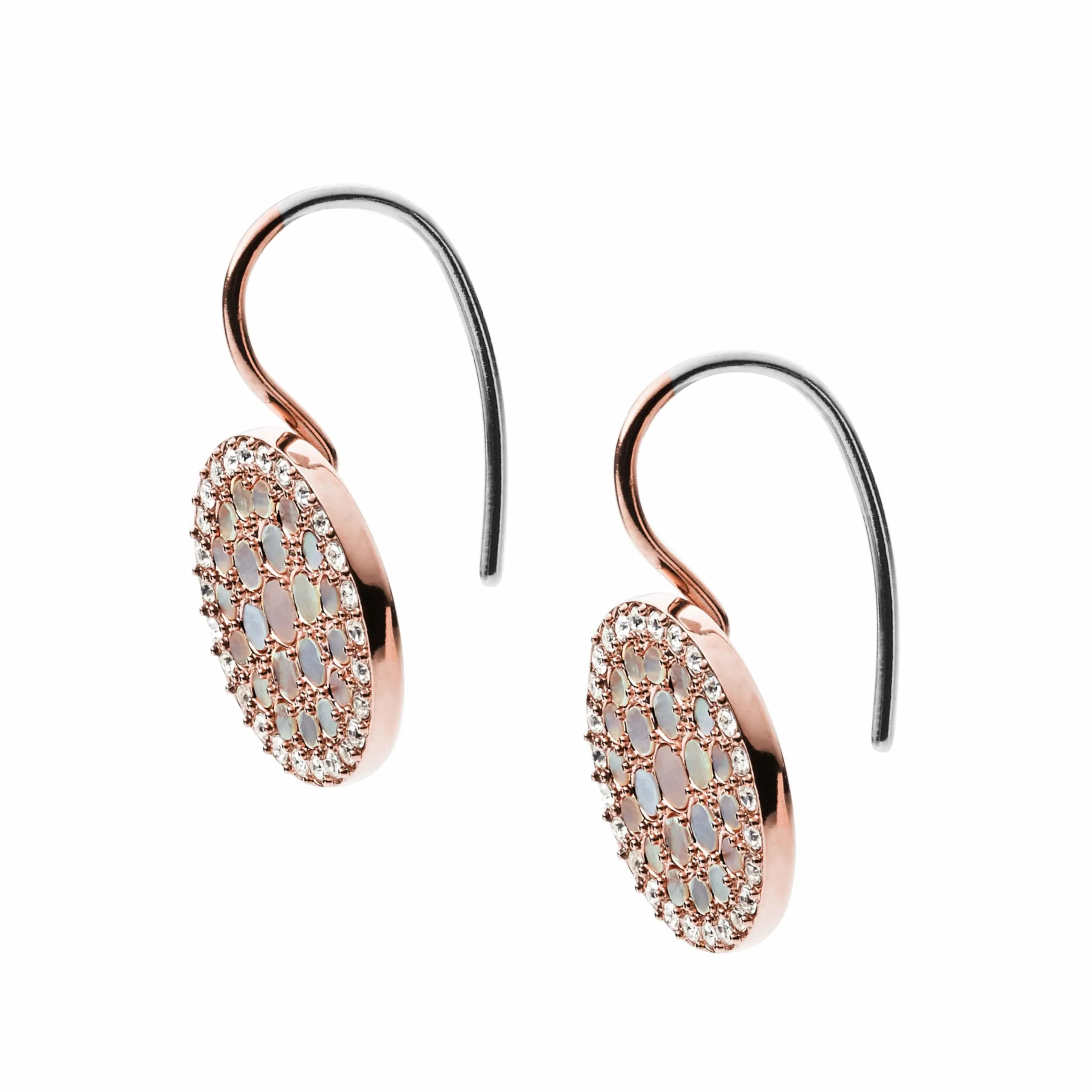 Fossil Women's Stainless Steel Hook Closure Earrings JF01737791 - immagine 3