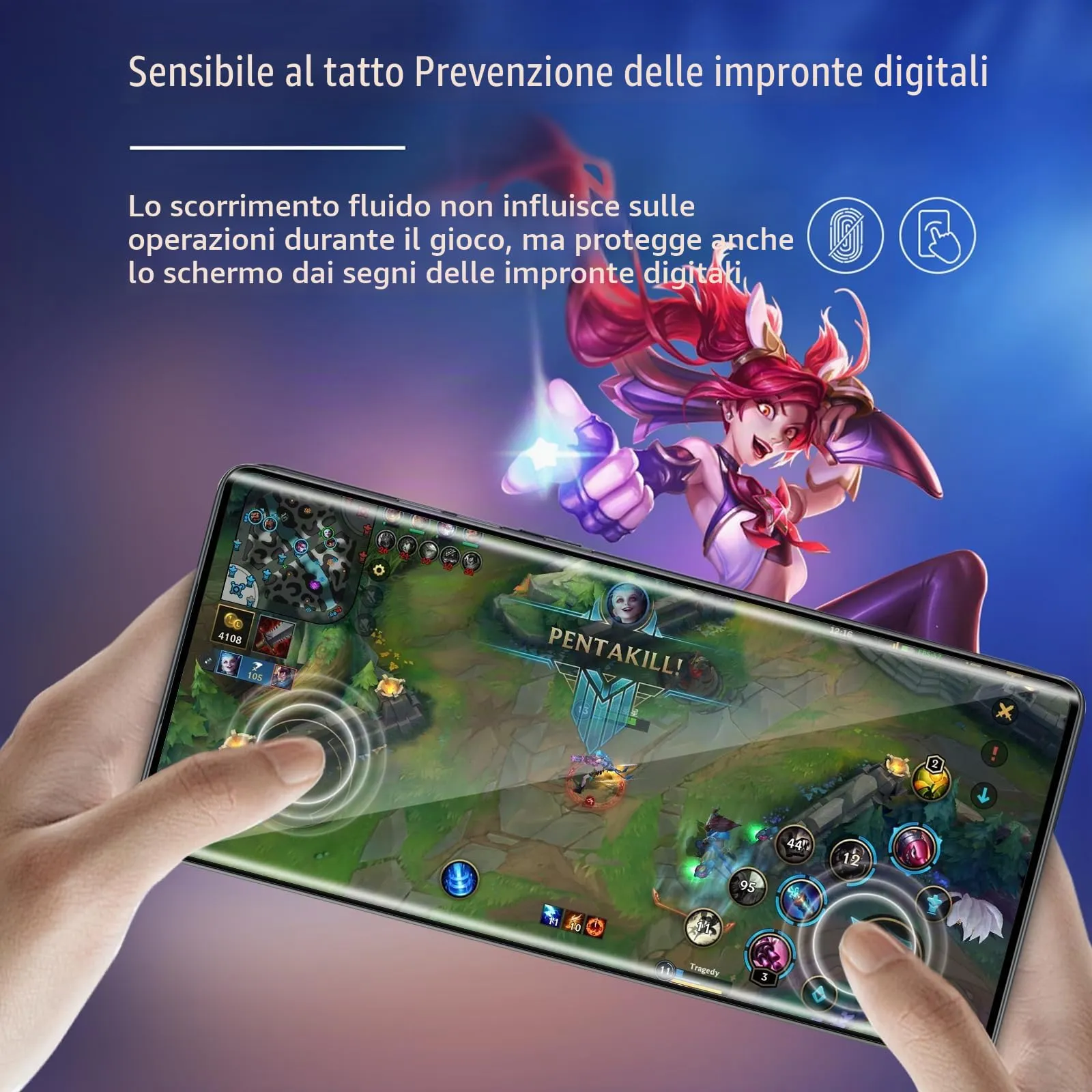 ELYCO Vetro Temperato per Motorola Moto G85 5G, 2+2 Pezzi - immagine 4