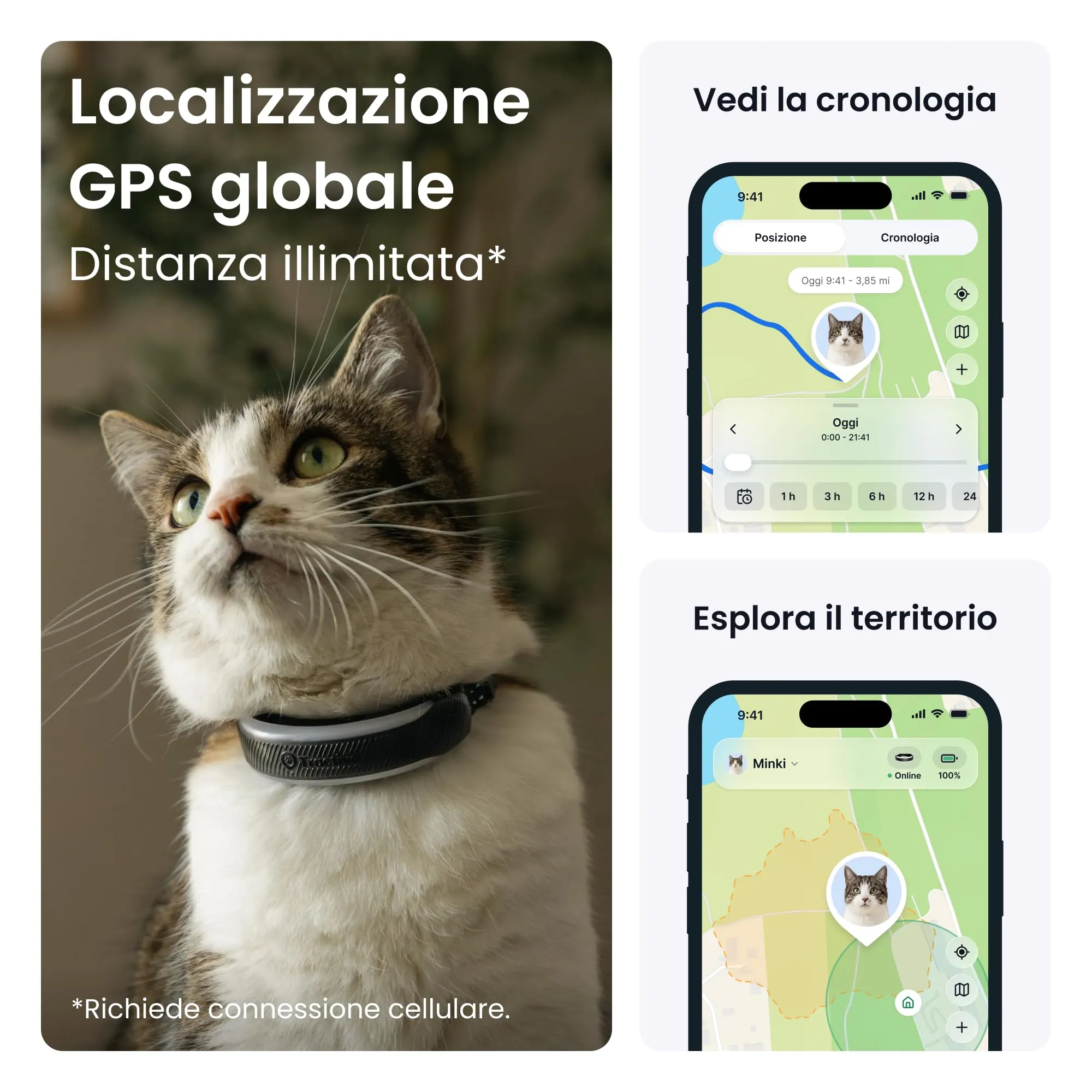 Tractive GPS Gatti Mini Edizione 2026 con Collare Integrato (Nero) - immagine 2