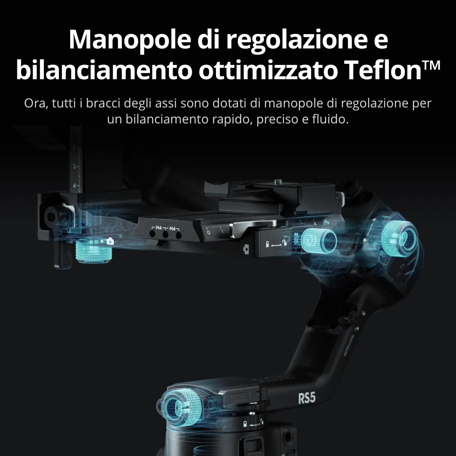 DJI RS 5 Combo Essential Audio Stabilizzatore e DJI Mic 3 - immagine 5